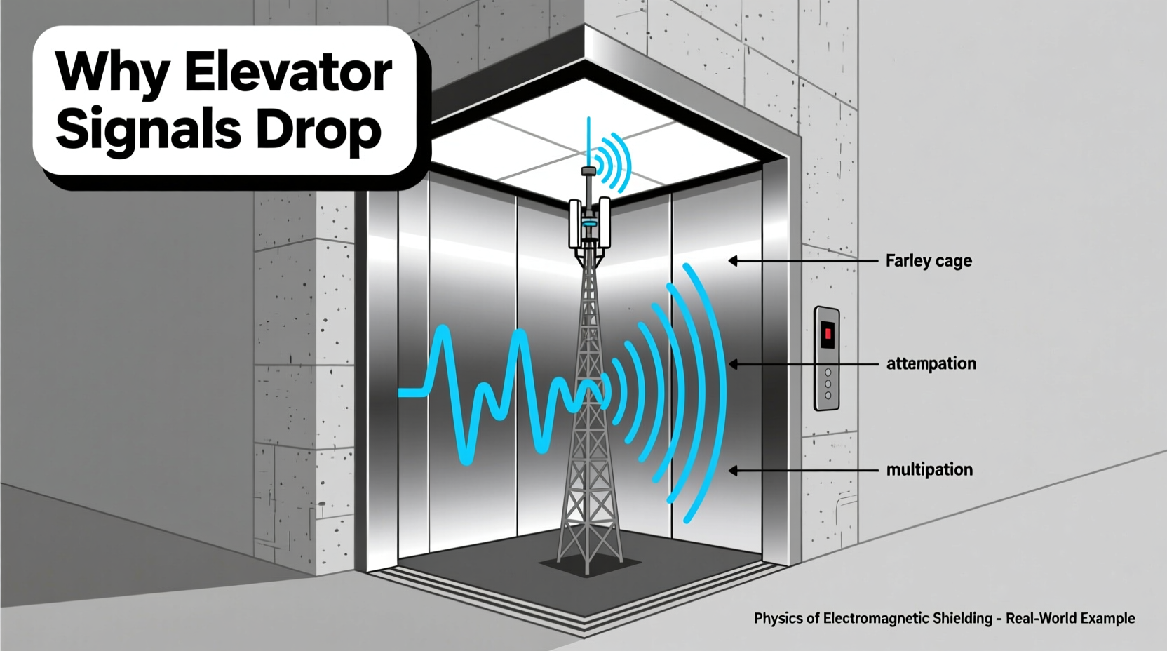 why does my phone signal drop in elevators physics of blocked reception