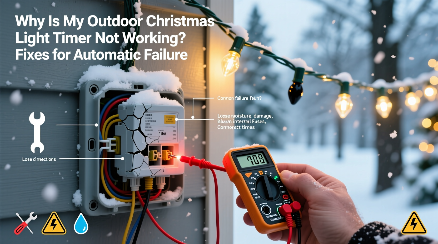 why is my outdoor christmas light timer not working fixes for automatic failure