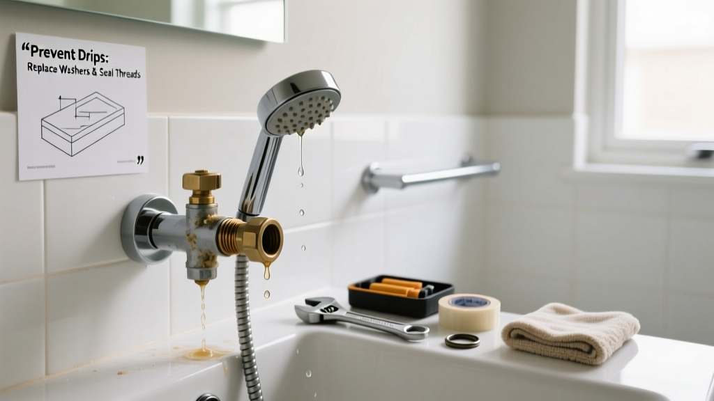 How to Prevent a Dripping Shower Head and Valves