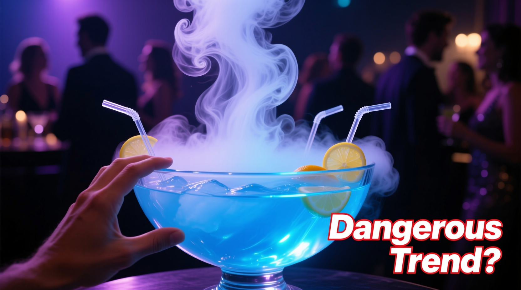 dry ice in punch bowls cool effect or dangerous trend