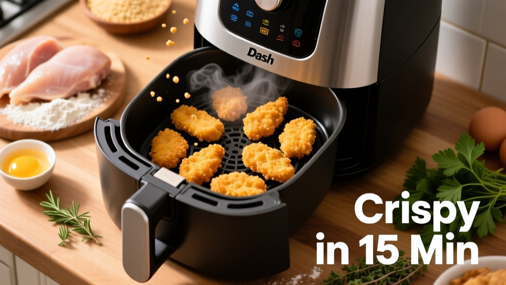 Crispy Chicken Nuggets in Dash Air Fryer