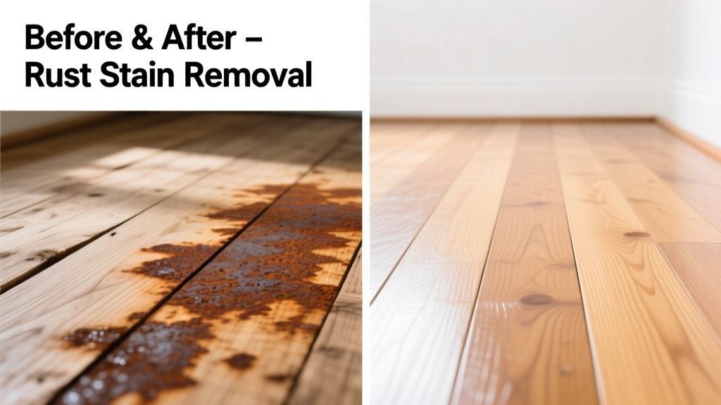 How to Remove Rust Stains from Hardwood Floors Safely