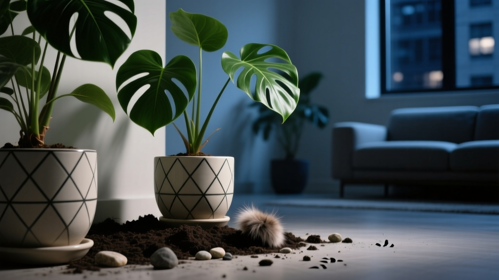 What’s Digging Up My Indoor Potted Plants at Night?