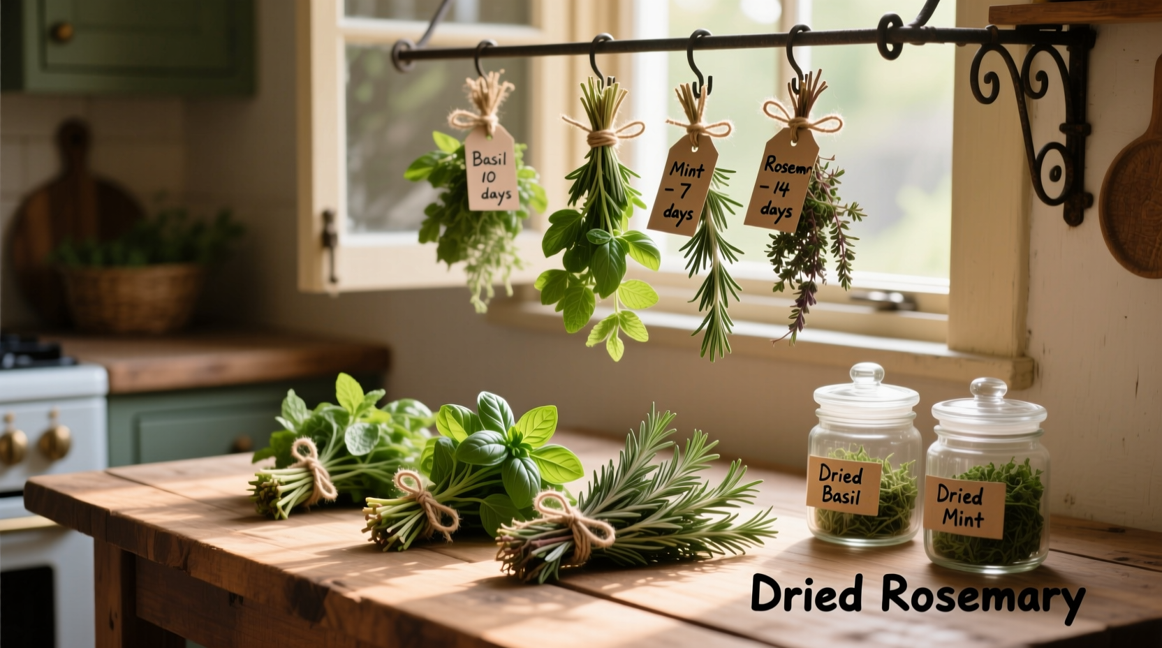 How To Dry Herbs From Your Garden Without Losing Flavor
