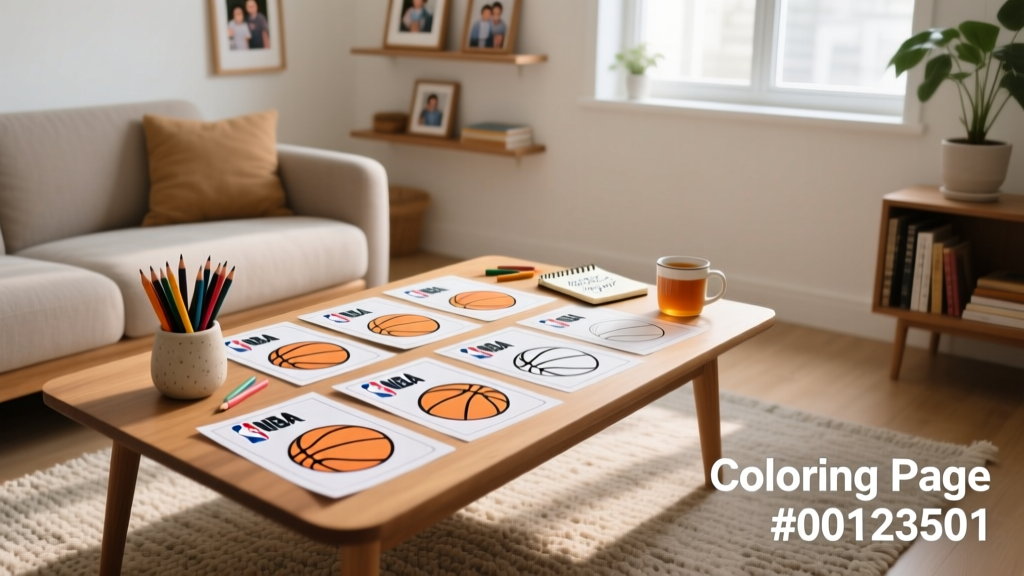 Basketball Coloring Pages_00123501: Creative Skill-Building for Kids Ages 4–12