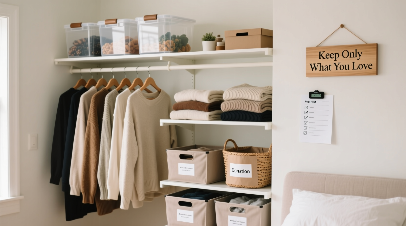 effective strategies to declutter your closet and actually keep it organized