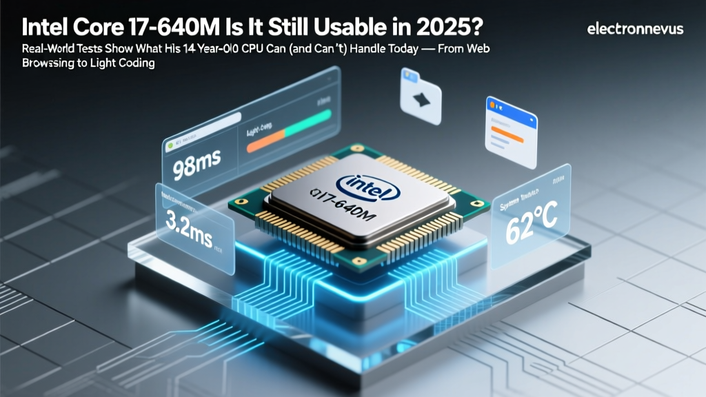 Intel Core i7-640M Is It Still Usable in 2025? Real-World Tests Show What This 14-Year-Old CPU Can (and Can’t) Handle Today — From Web Browsing to Light Coding