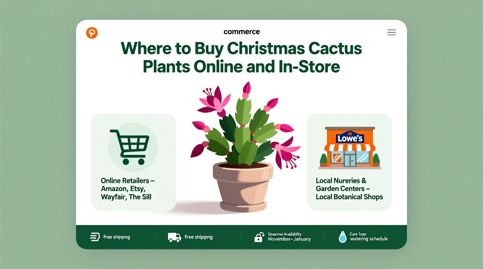 where to buy christmas cactus plants