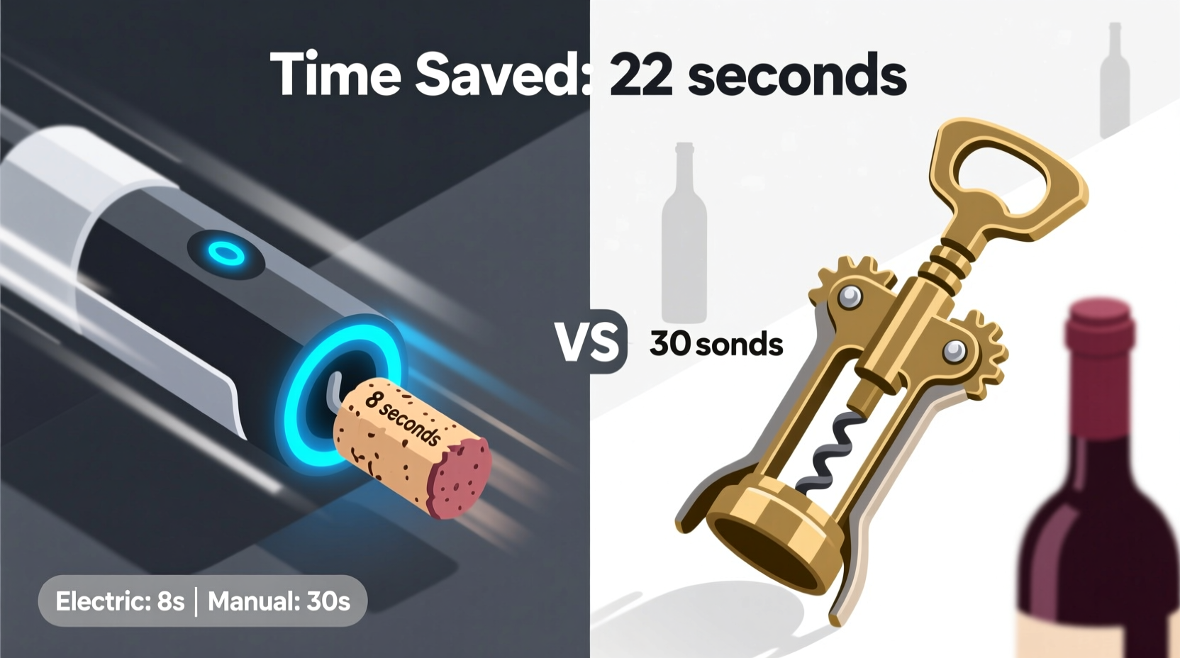 electric corkscrews vs manual openers which saves more time and wine