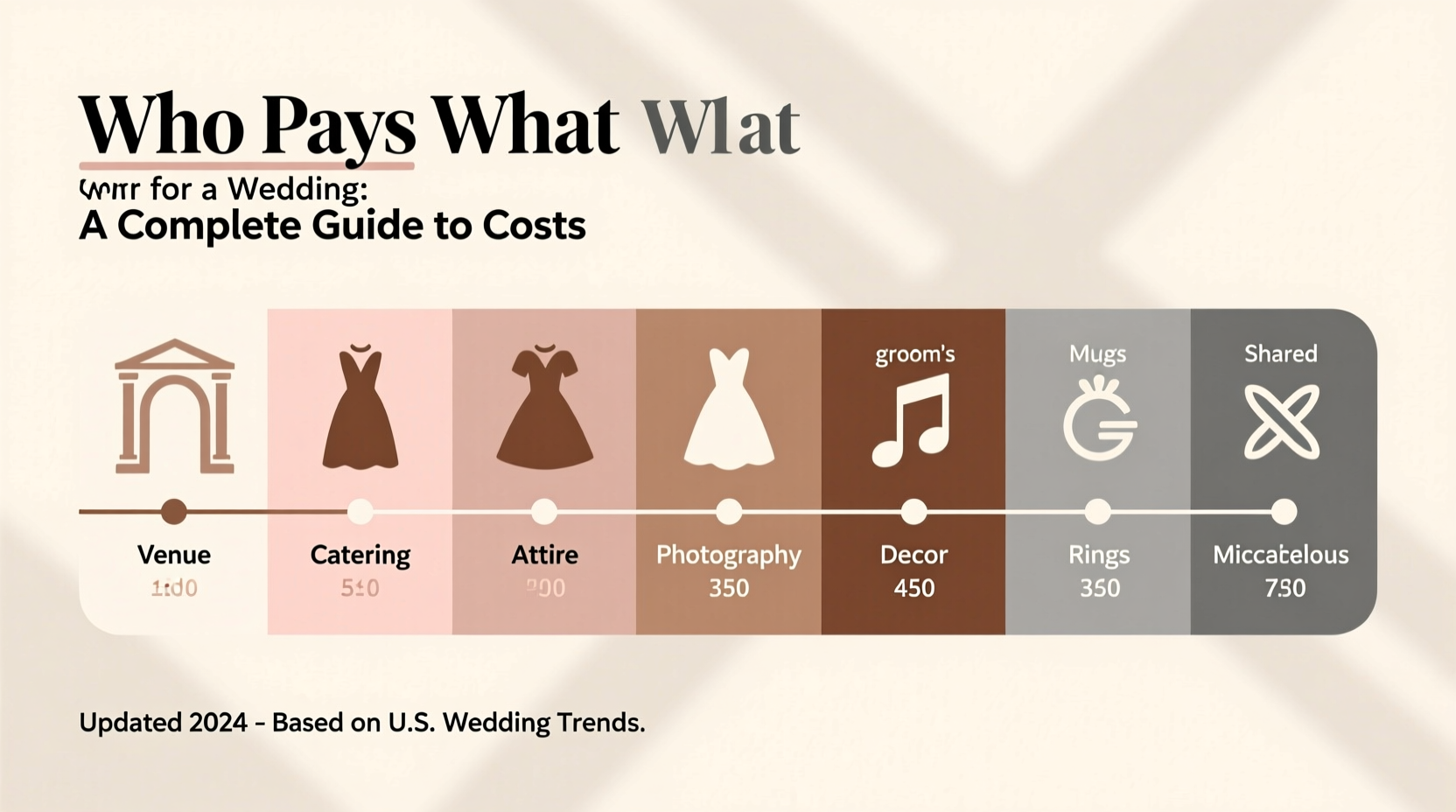who pays what for a wedding
