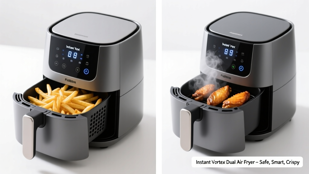 Instant Vortex Dual Air Fryer Review: Safe, Smart & Crispy