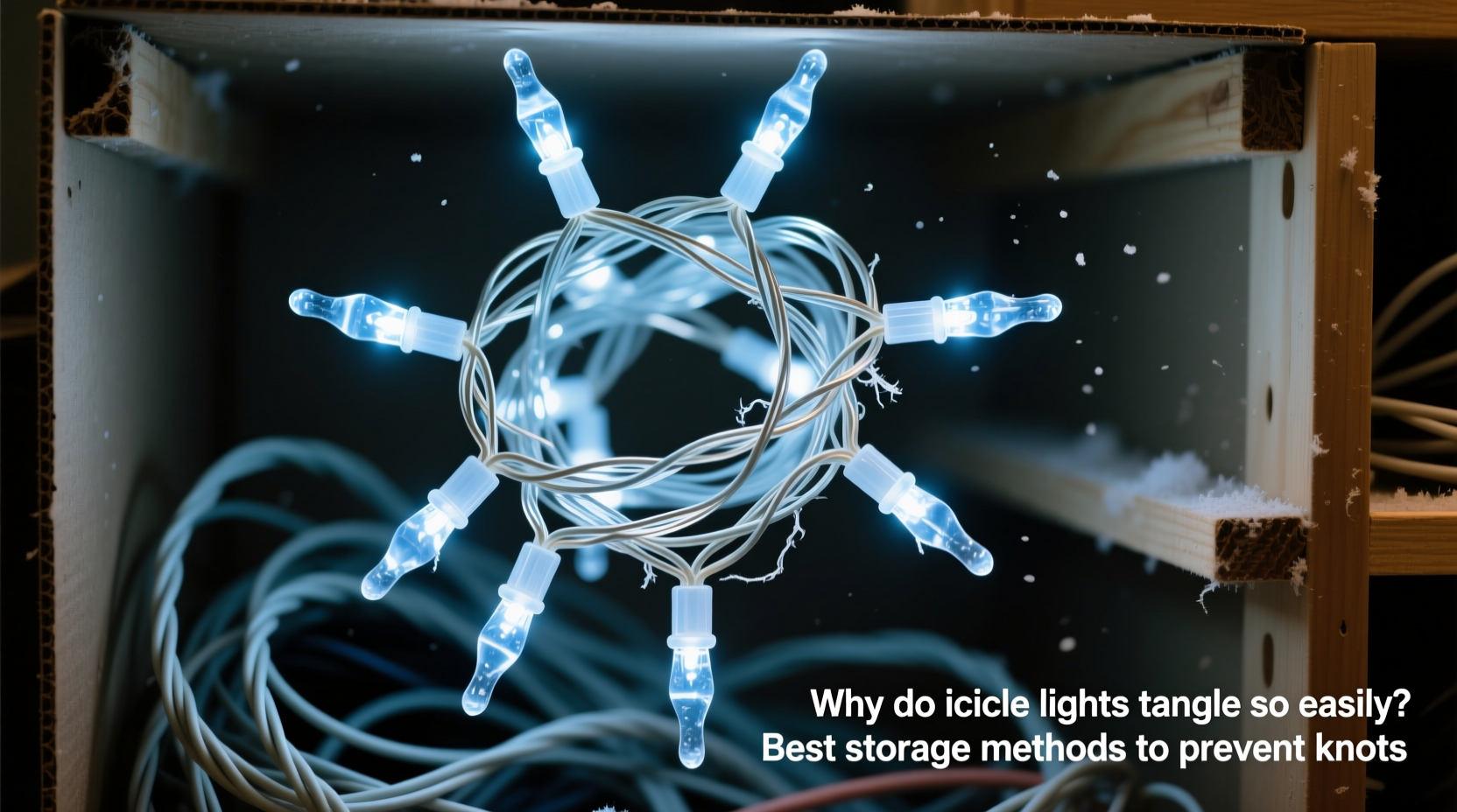 why do icicle lights tangle so easily best storage methods to prevent knots