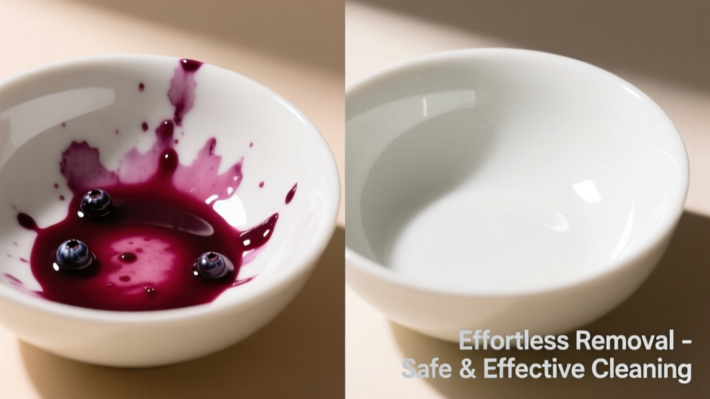 How to Remove Berry Juice from Porcelain Surfaces