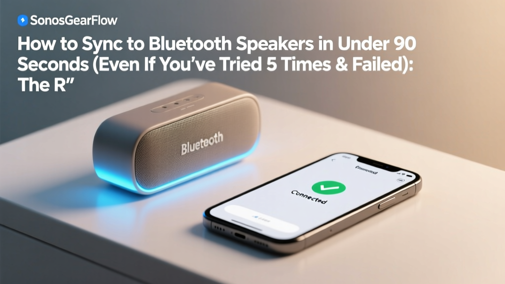 Bluetooth Speaker Sync Fixes: Real-World Guide (2026)