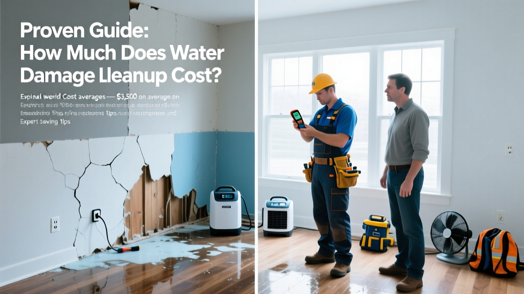 Proven Guide: How Much Does Water Damage Cleanup Cost?