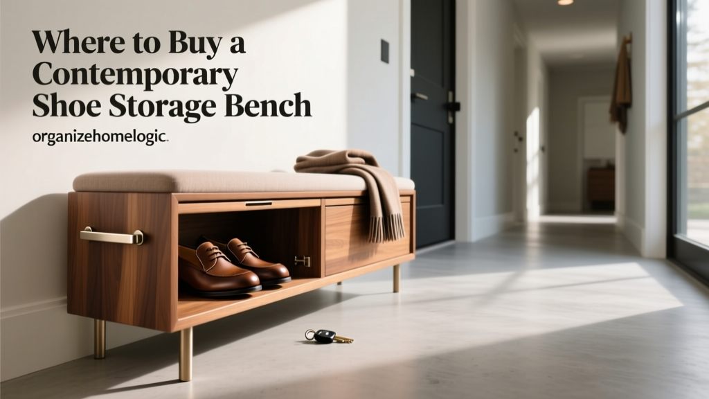 Where to Buy a Contemporary Shoe Storage Bench