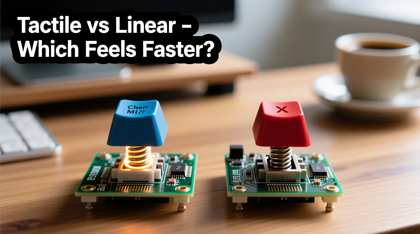 mechanical keyboard switches tactile vs linear which one makes typing feel faster