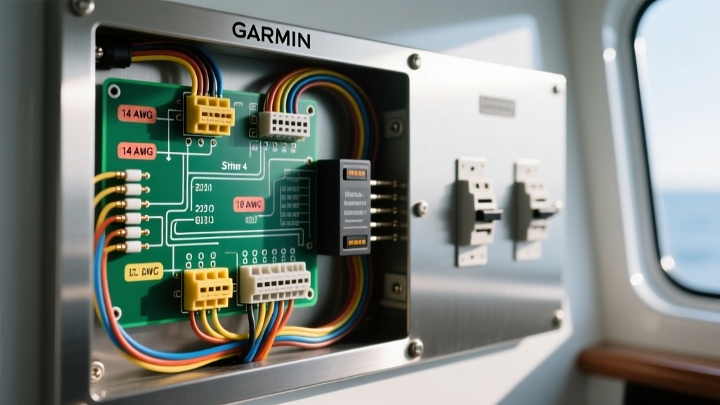Complete Wiring Diagram for Garmin Striker 4 Breaker Panels