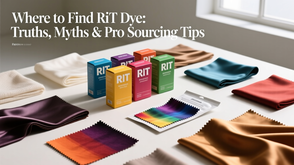 Where to Find RIT Dye: Truths, Myths & Pro Sourcing Tips