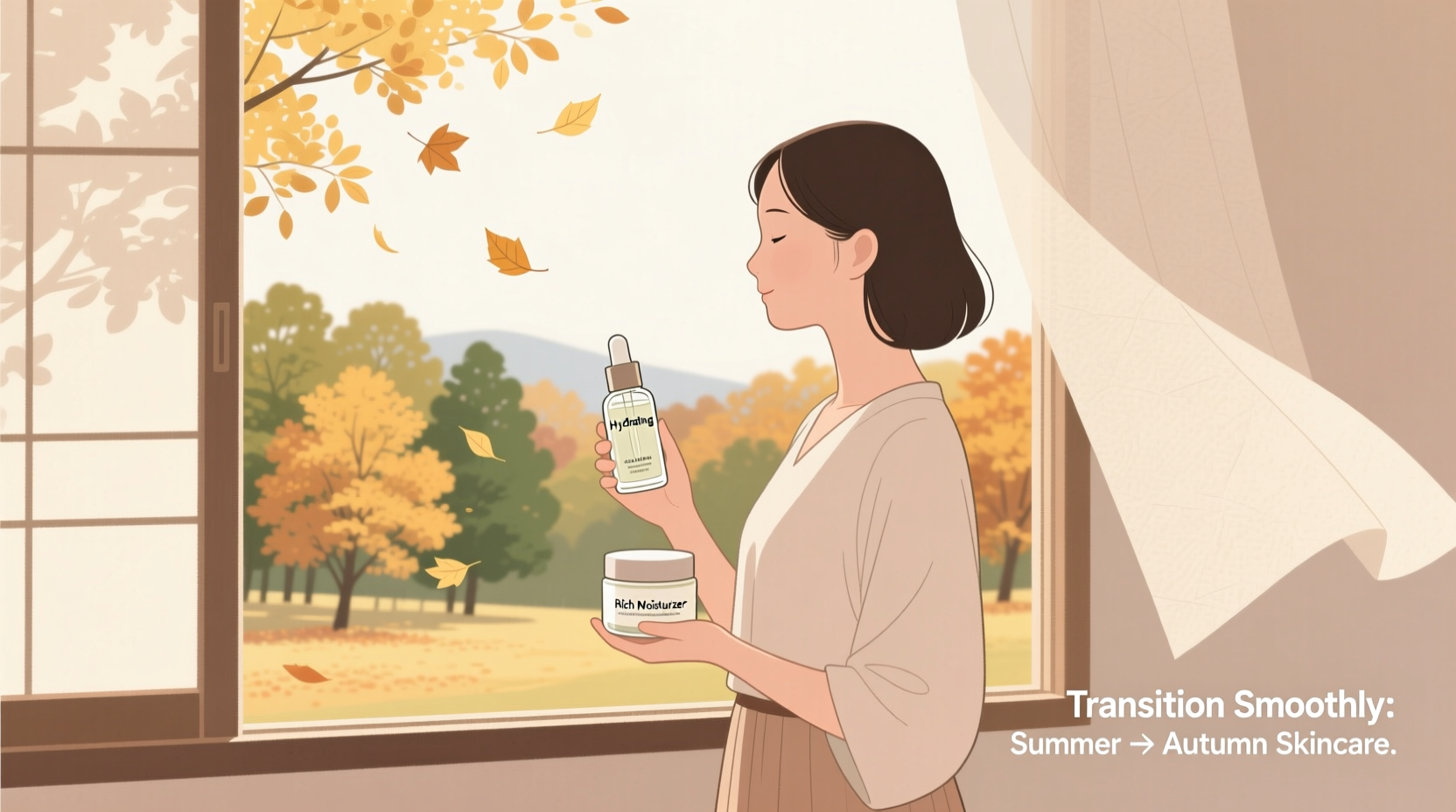how to transition your skincare routine from summer to autumn seamlessly