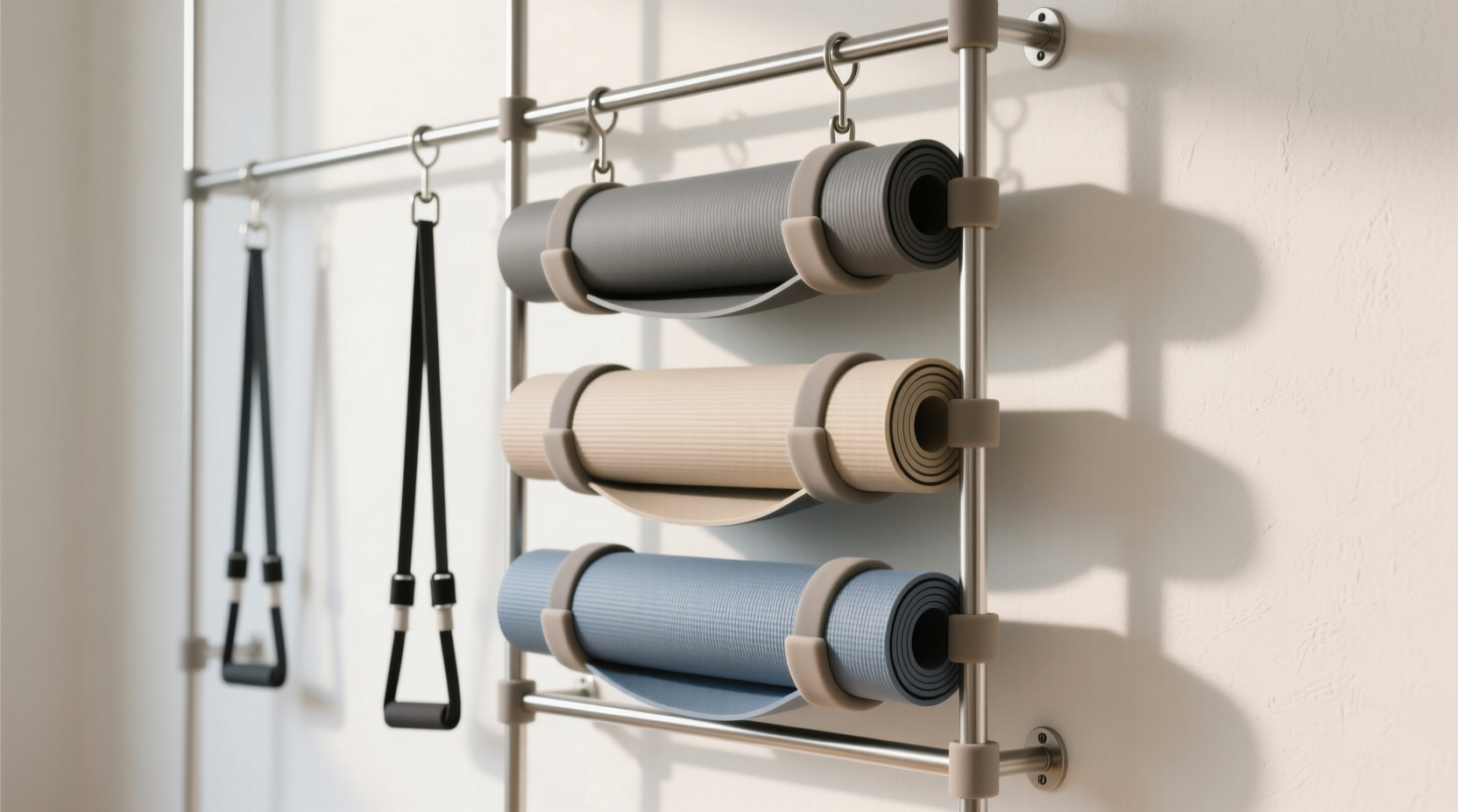 closet organization tips for yoga mats bands