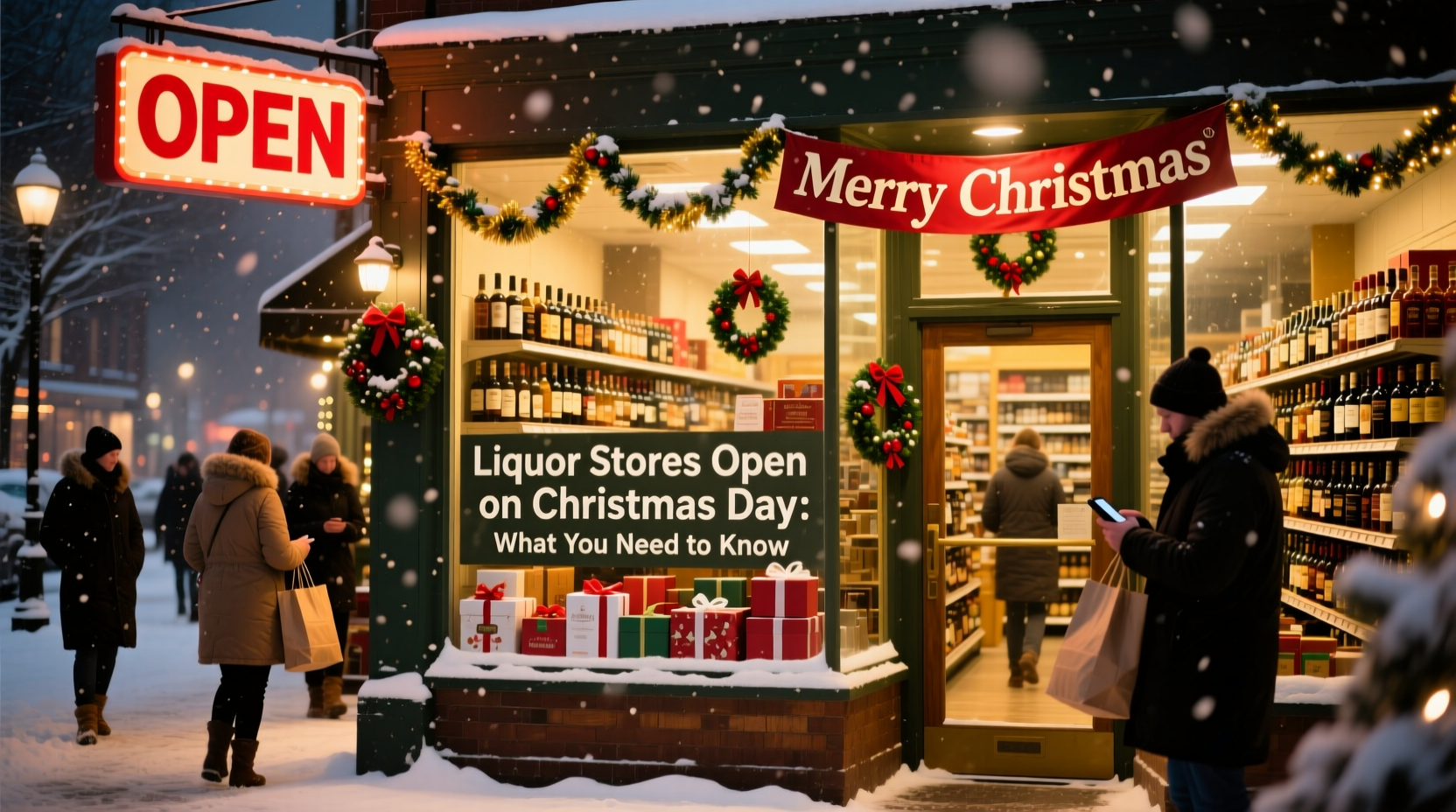 what liquor store is open on christmas day