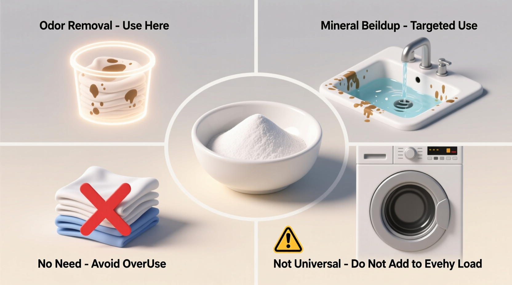 baking soda in laundry when it helps and when it harms