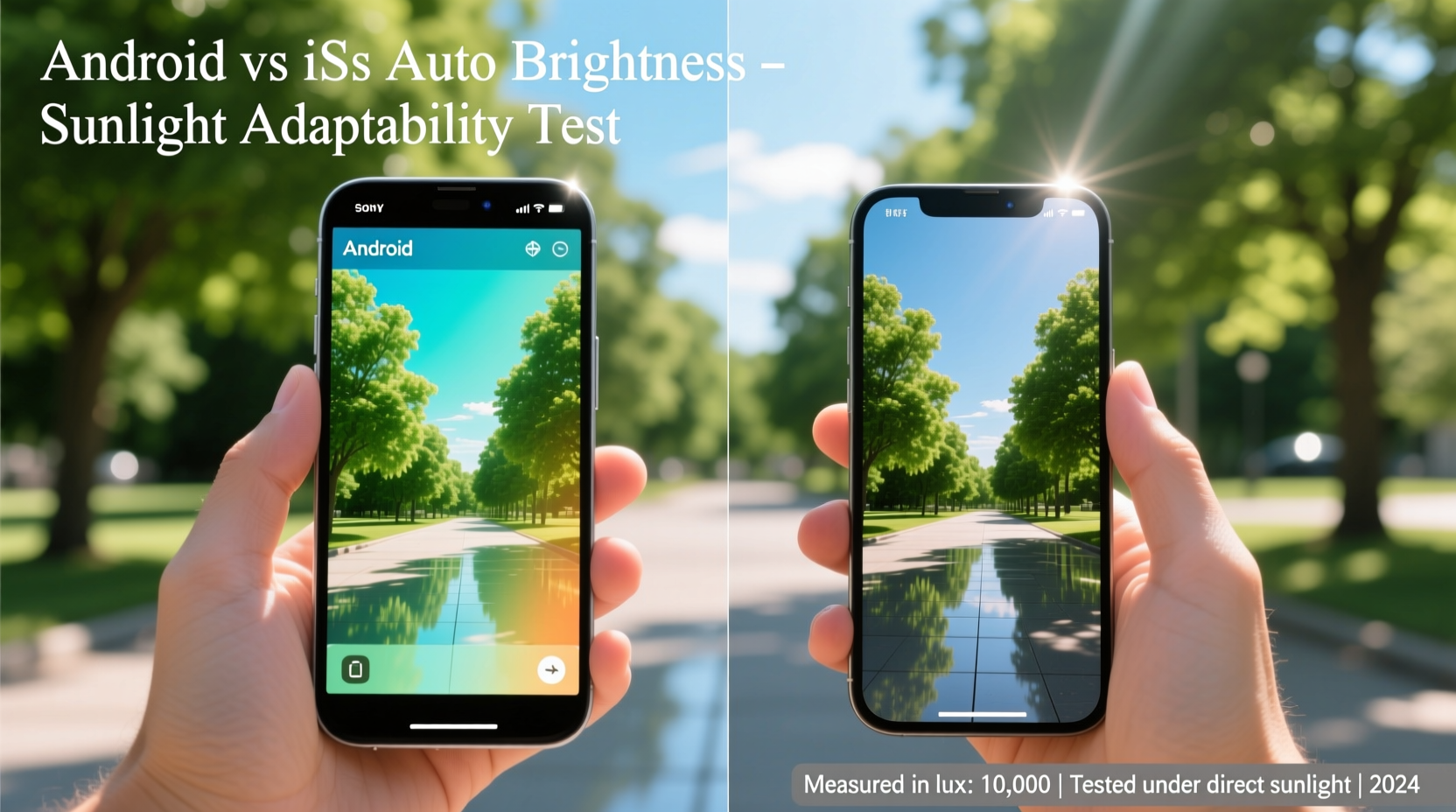 android vs ios auto brightness which adapts better to sunlight