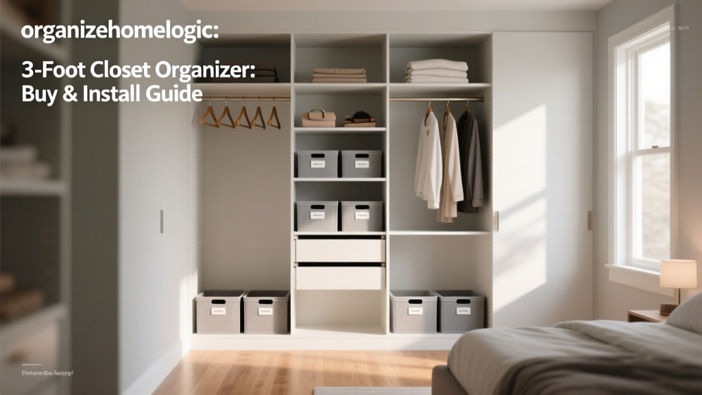3-Foot Closet Organizer: Buy & Install Guide
