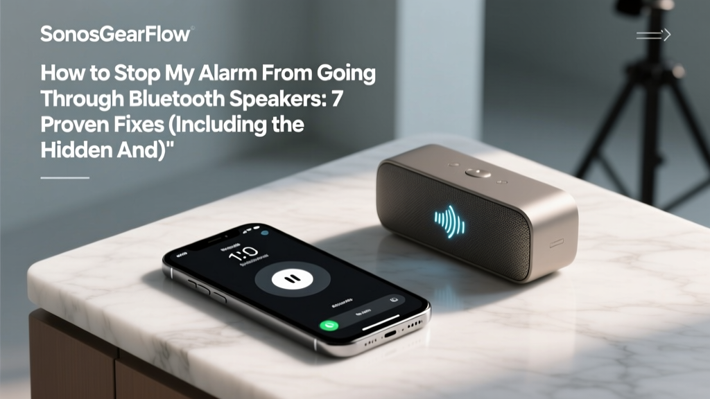 How to Stop Alarm Going Through Bluetooth Speakers