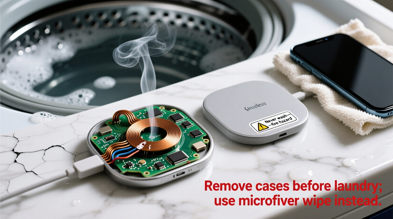 wireless charging pads in laundry the hard truth