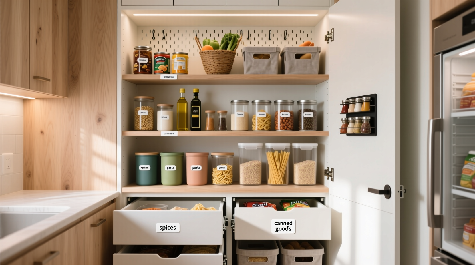effective strategies to organize a small pantry for maximum storage