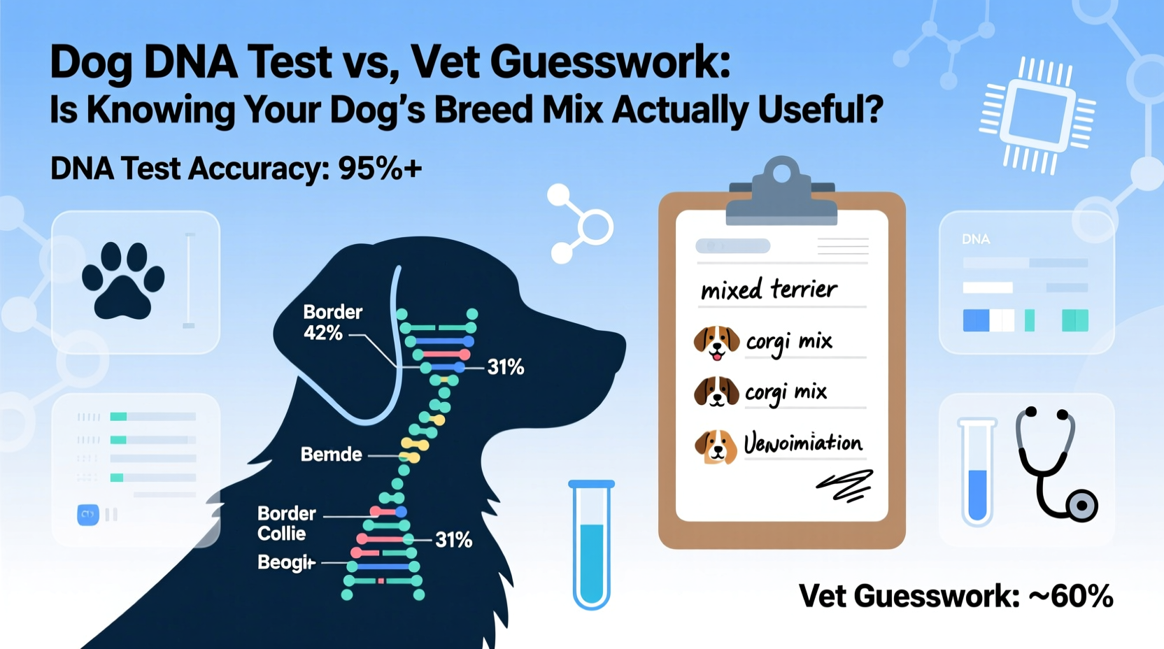 dog dna test vs vet guesswork is knowing the breed mix actually useful