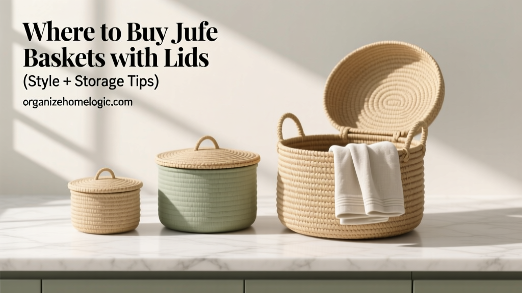 Where to Buy Jute Baskets with Lids (Style + Storage Tips)