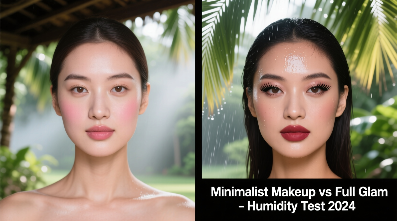 minimalist makeup vs full glam which look lasts longer during humid weather