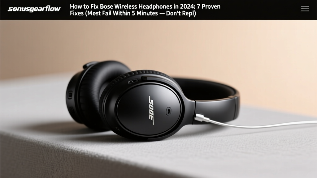 Fix Bose Wireless Headphones (2026)