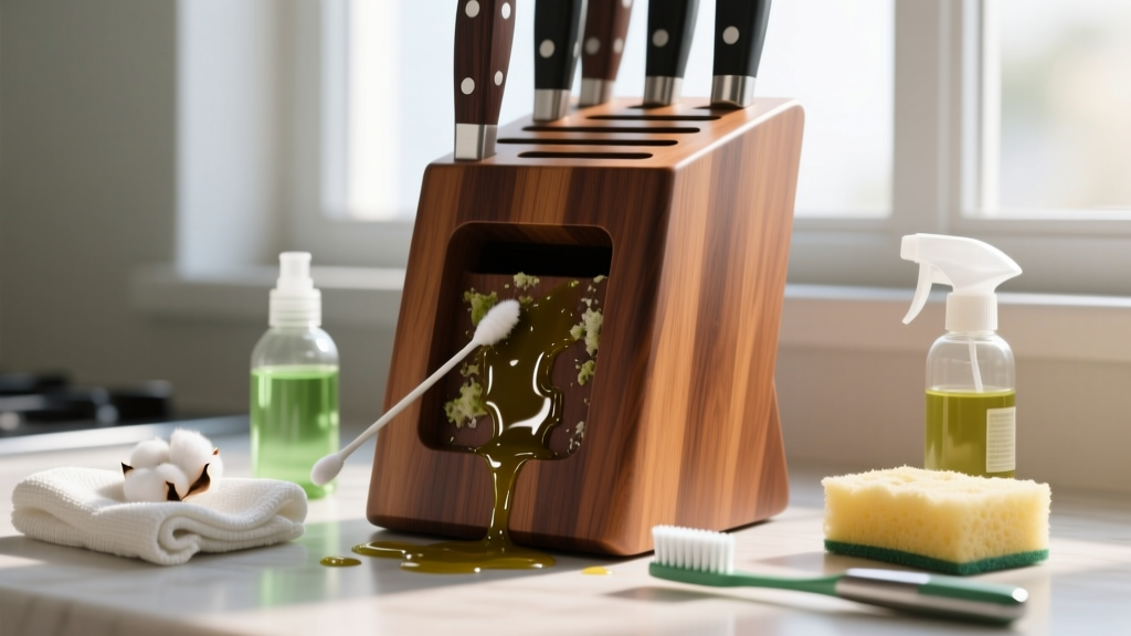 Tested: How to Get Cooking Spray Out of Knife Block Fast