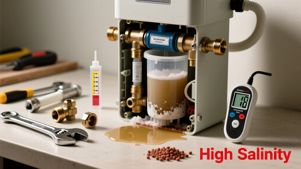 Fix Salty Water from Your Water Softener