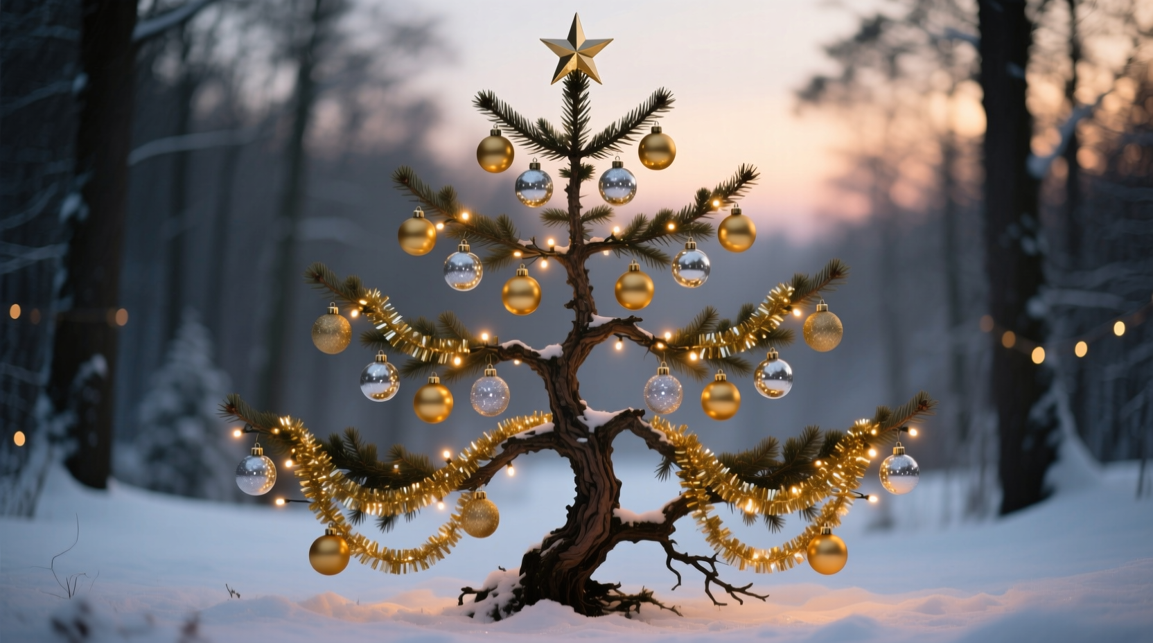 how to create symmetry when decorating an asymmetrical shaped christmas tree