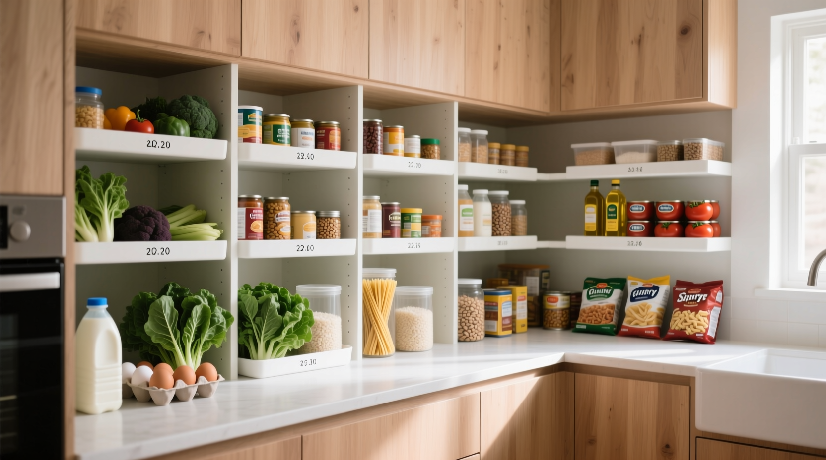 how to organize pantry items by expiration date without labels or bins