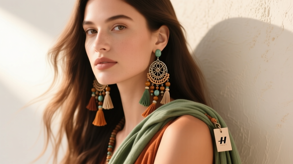 How to Wear Boho Earrings With Long Hair (Styling Guide)