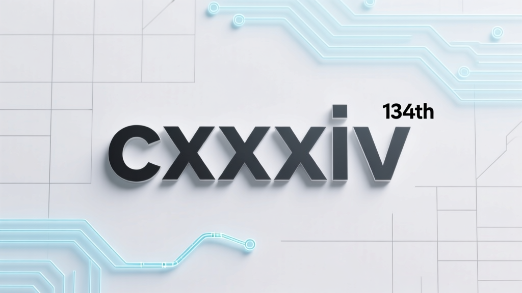 CXXXIV in Numbers: Roman Numeral to 134