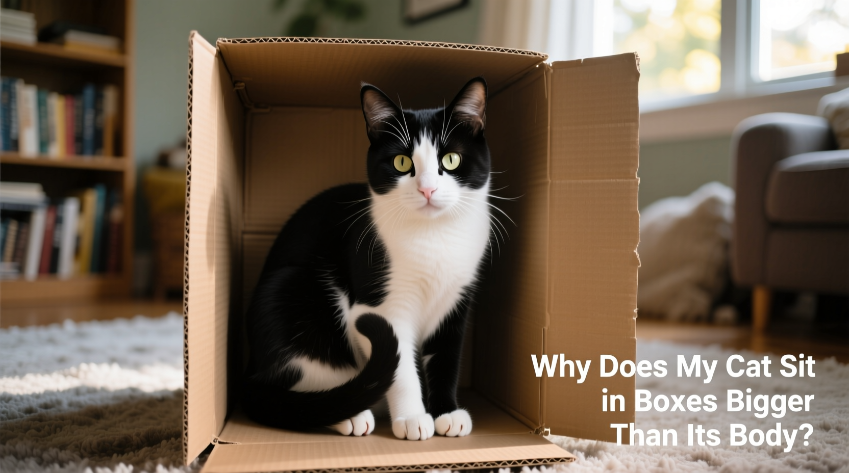 why does my cat sit in boxes bigger than its body feline behavior explained