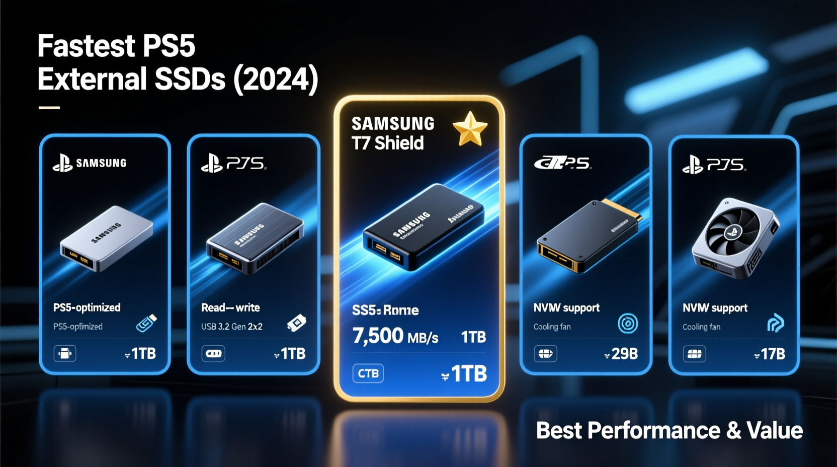 ps5 external ssd recommendations fastest options for game storage