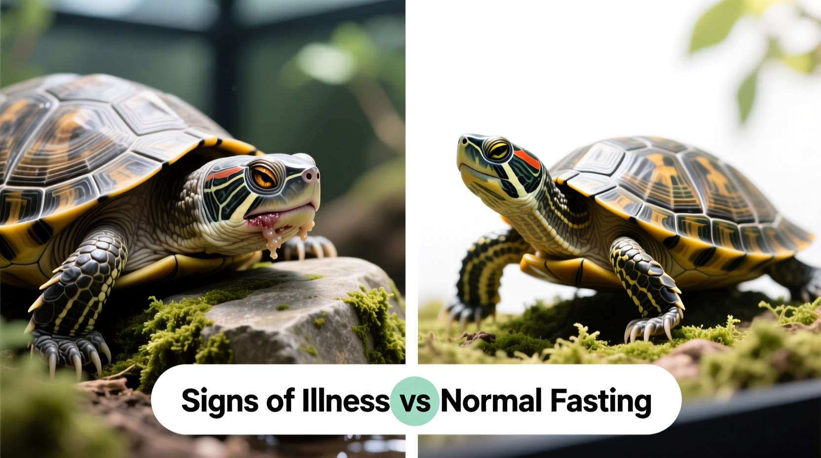 why is my turtle not eating signs of illness vs normal fasting