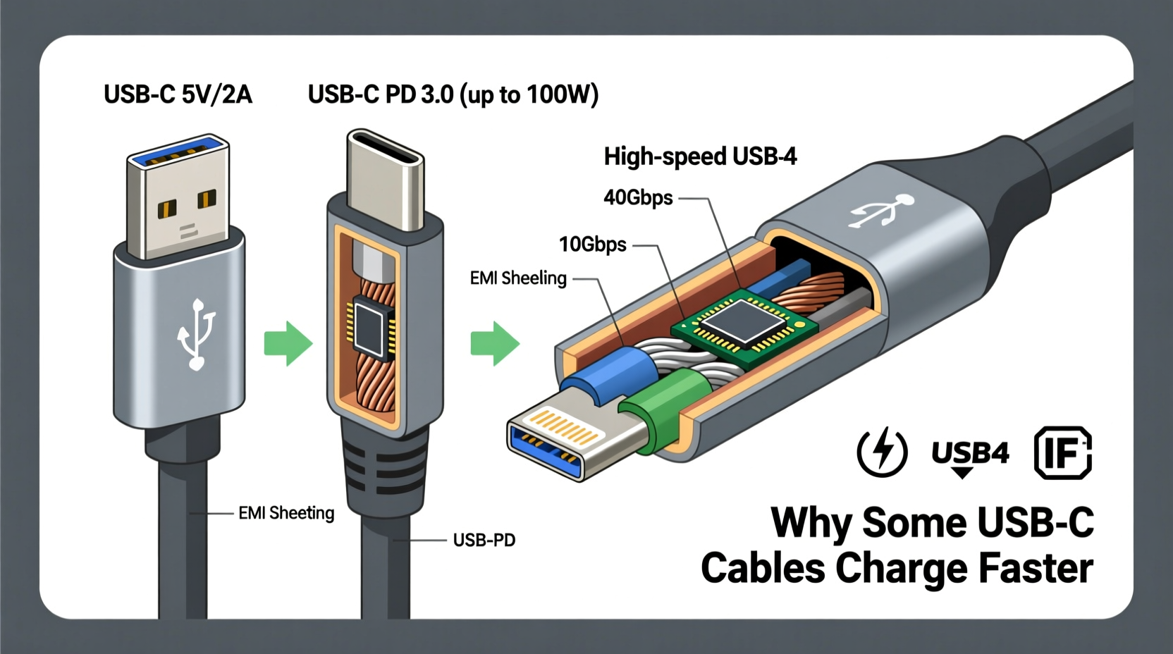 usb c cable speed differences why some cables charge faster than others