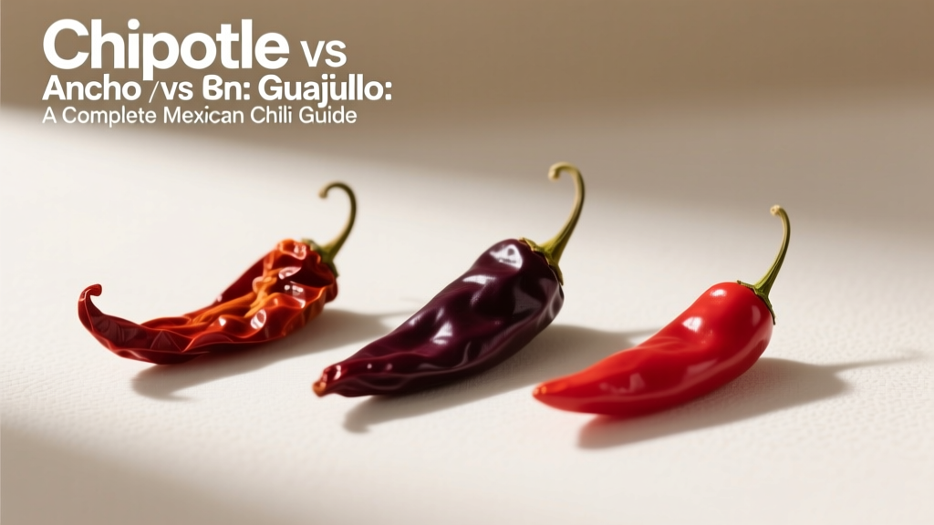 Chipotle vs Ancho vs Guajillo: A Complete Mexican Chili Guide