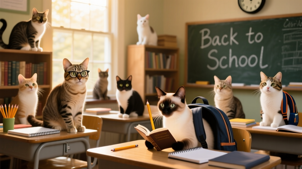 These 14 Cats Can't Wait for School to Be Back in Session