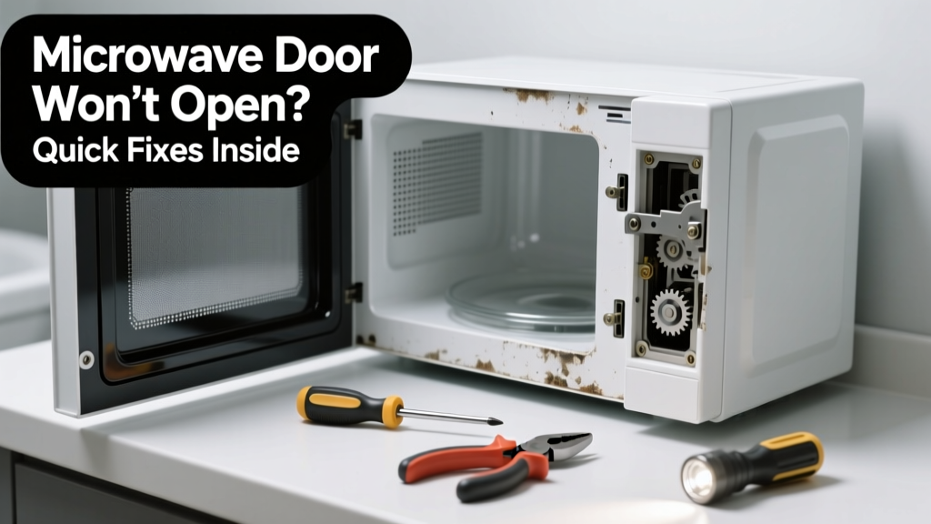 Microwave Door Won’t Open in Bathroom: Quick Fixes