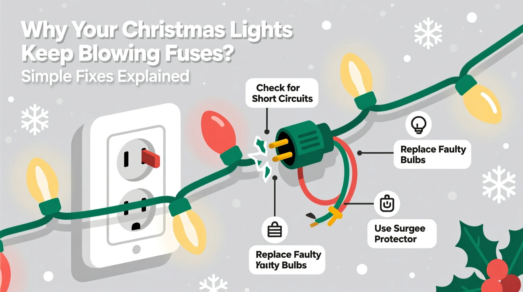 why does my christmas light strand keep blowing fuses simple fixes explained
